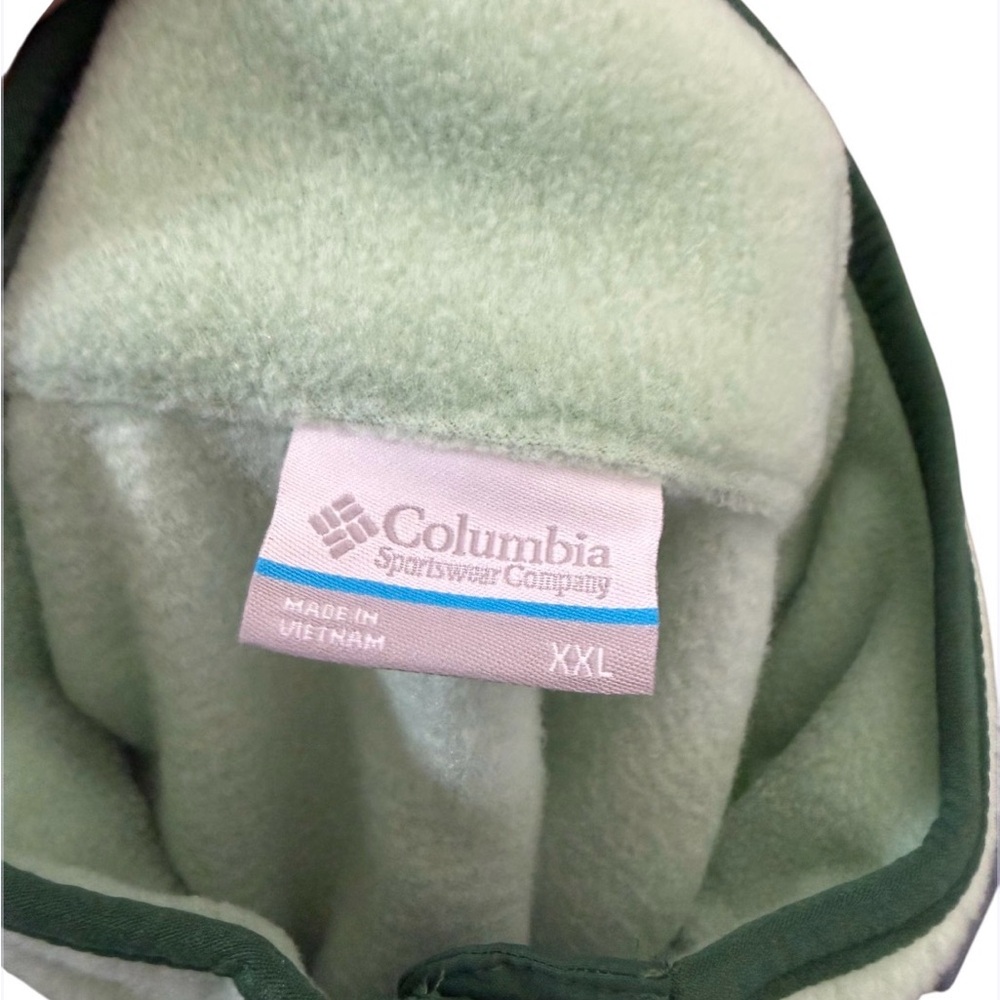 NWT Columbia Women's Benton Springs Half Snap Fleece Pullover XXL Mint Green - Picture 5 of 5